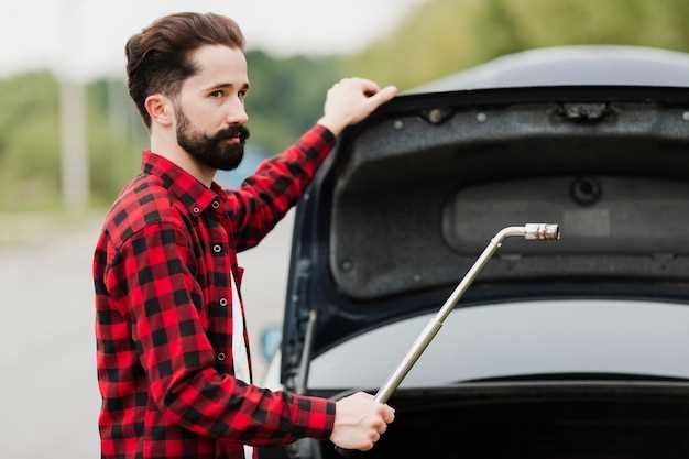 Подготовка автомобиля к подъему и фиксация для удобства работы